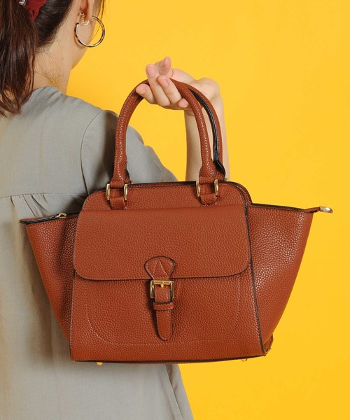 PLAIN CLOTHING（プレーンクロージング）の「ミドルハンドバッグ【PLAIN CLOTHING】（ハンドバッグ・レディース・ベージュ/バーガンディー/ブラウン/カーキ/ブラック・FREE）」の15枚目の写真