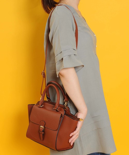 PLAIN CLOTHING（プレーンクロージング）の「ミドルハンドバッグ【PLAIN CLOTHING】（ハンドバッグ・レディース・ベージュ/バーガンディー/ブラウン/カーキ/ブラック・FREE）」の16枚目の写真