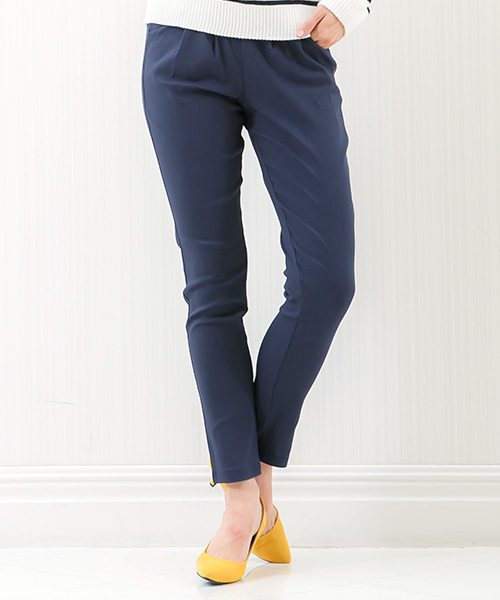 KOBE LETTUCE(コウベレタス)の「ウエストゴムテーパードスキニーパンツ(その他パンツ・レディース・ベージュ/ネイビー/ブラック/キャメル/ボルドー/チャコールグレー/ダークオレンジ/カーキ/ブルー系その他/ピンク/ライトグレー/ライトブルー/オフホワイト/イエロー/レッド系その他/グレー/ブルー系その他2/ブルー系その他3/ブラウン・S/M/L)」の11枚目の写真