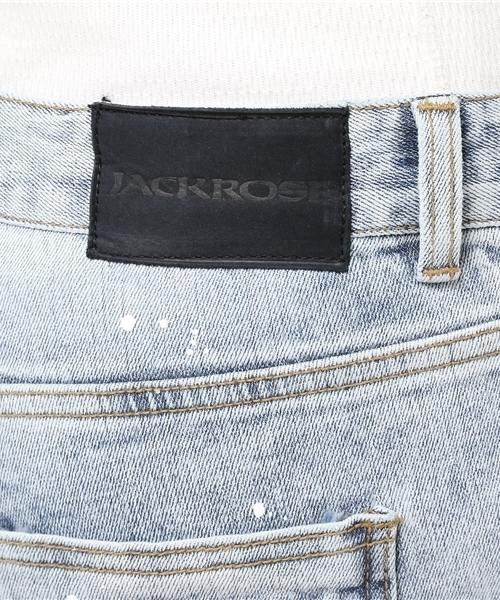 JACKROSE（ジャックローズ）の「ZIPダメージスキニーデニム（デニムパンツ・メンズ・ブラック/サックスブルー・L/M/S）」の14枚目の写真