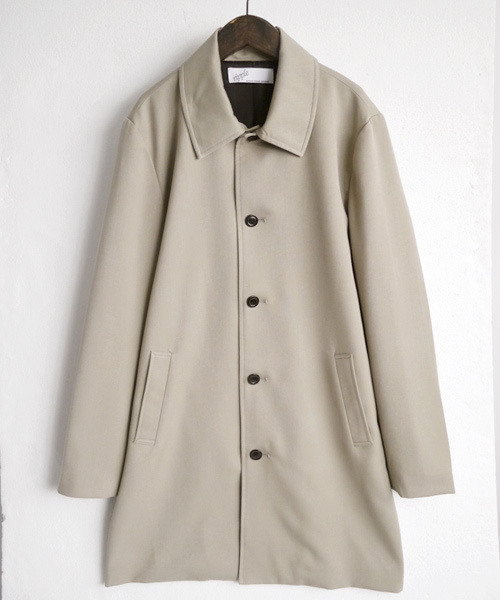 MONO-MART(モノマート)の「TRストレッチスーツ地ステンカラーコート(ステンカラーコート・メンズ・ベージュ/ネイビー/チャコールグレー/ブラウン/ブラック/ブラック系その他/グレー・M/L)」の17枚目の写真