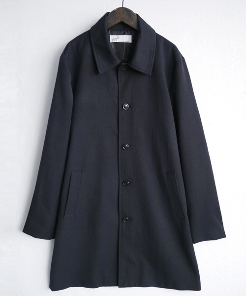 MONO-MART(モノマート)の「TRストレッチスーツ地ステンカラーコート(ステンカラーコート・メンズ・ベージュ/ネイビー/チャコールグレー/ブラウン/ブラック/ブラック系その他/グレー・M/L)」の8枚目の写真