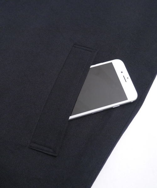 MONO-MART(モノマート)の「TRストレッチスーツ地ステンカラーコート(ステンカラーコート・メンズ・ベージュ/ネイビー/チャコールグレー/ブラウン/ブラック/ブラック系その他/グレー・M/L)」の13枚目の写真