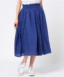 LBC | リネンコットンギャザースカート               (スカート)