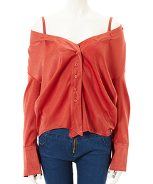 fifth | サテンオフショルキャミソールブラウス(シャツ/ブラウス)