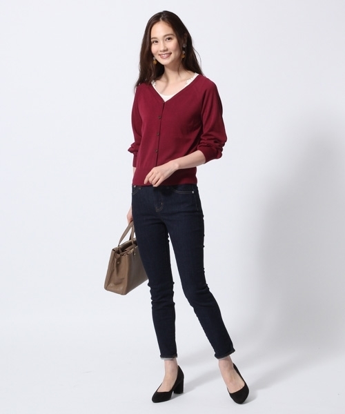 GLOBAL WORK（グローバルワーク）の「【抗菌防臭】バックフラワーレースタンク/764068（タンクトップ・レディース・ネイビー/ダークブラウン/ベージュ系その他/ワインレッド/ホワイト/ブラック・SMALL/LARGE/MEDIUM）」の12枚目の写真