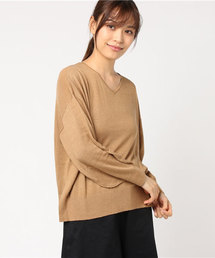 earth music&ecology | バックVマルカンニットプルオーバー(ニット/セーター)