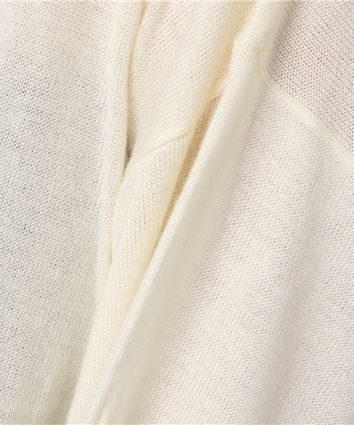 earth music&ecology（アースミュージックアンドエコロジー）の「バックVマルカンニットプルオーバー（ニット/セーター・レディース・ブラック/アイボリー/キャメル/ブルーグリーン/スモークピンク・FREE）」の10枚目の写真