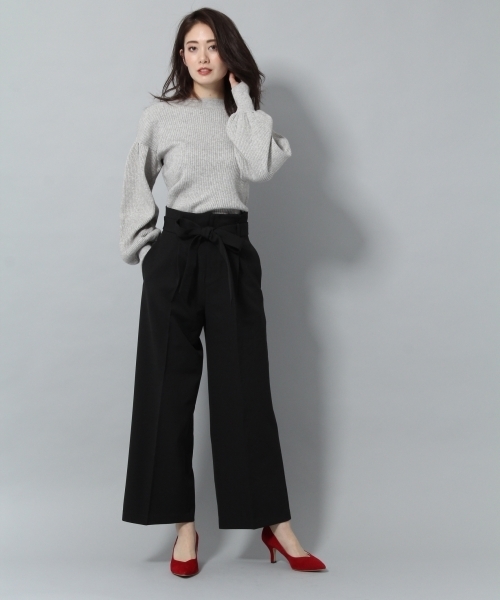 Andemiu（アンデミュウ）の「タックボリュームスリーブニット779255（ニット/セーター・レディース・グレー/ホワイト/ラベンダー/ネイビー・FREE）」の10枚目の写真