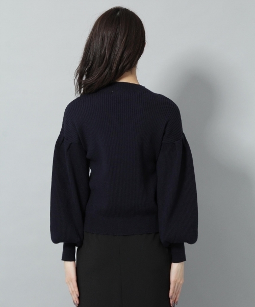 Andemiu（アンデミュウ）の「タックボリュームスリーブニット779255（ニット/セーター・レディース・グレー/ホワイト/ラベンダー/ネイビー・FREE）」の16枚目の写真