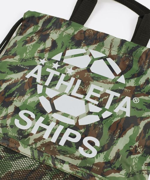 SHIPS(シップス)の「ATHLETA×SHIPS KIDS:ランドリー バッグ(バックパック/リュック・キッズ・ブルー/イエロー/オリーブ・ONE SIZE)」の7枚目の写真