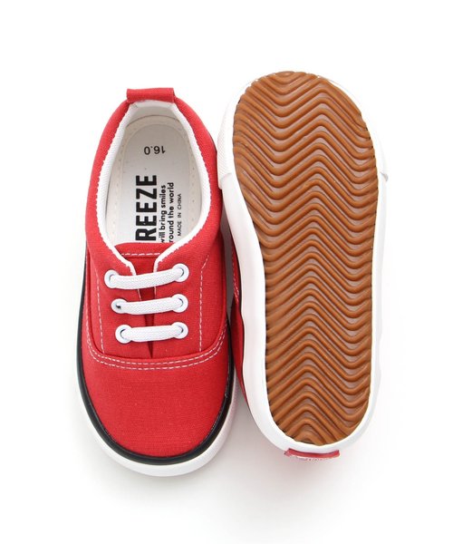 BREEZE（ブリーズ）の「トドラーキャンバススニーカー（スニーカー・キッズ・イエロー/オフホワイト/ブラック/サックスブルー/レッド・16/17/19/21/20/18）」の15枚目の写真