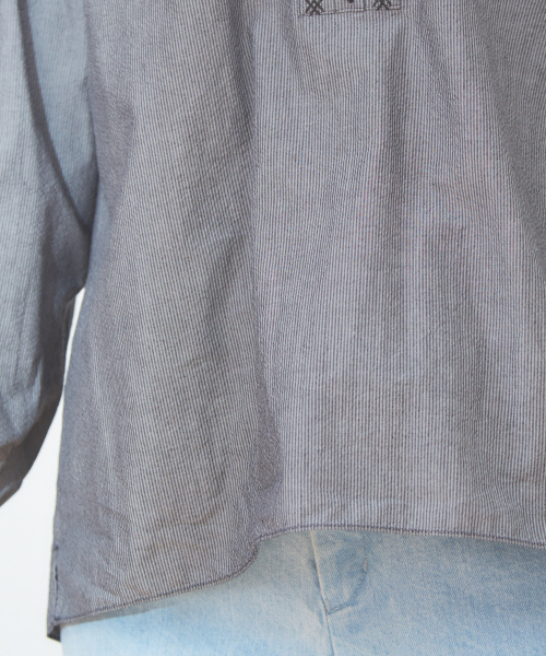 Abahouse Devinette（ドゥヴィネット）の「ヴィンテージギャザーブラウス（シャツ/ブラウス・レディース・ホワイト/ブラック・FREE）」の9枚目の写真