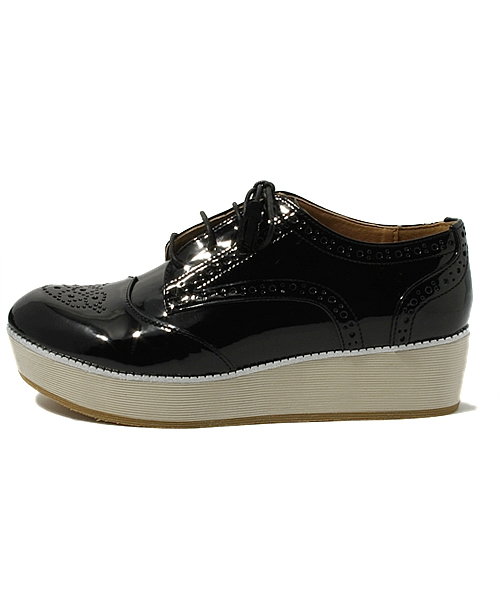 Another Edition（アナザーエディション）の「AE ThickSole LaceUP（その他シューズ・レディース・オフホワイト/ブラック・SMALL/MEDIUM/LARGE）」の3枚目の写真