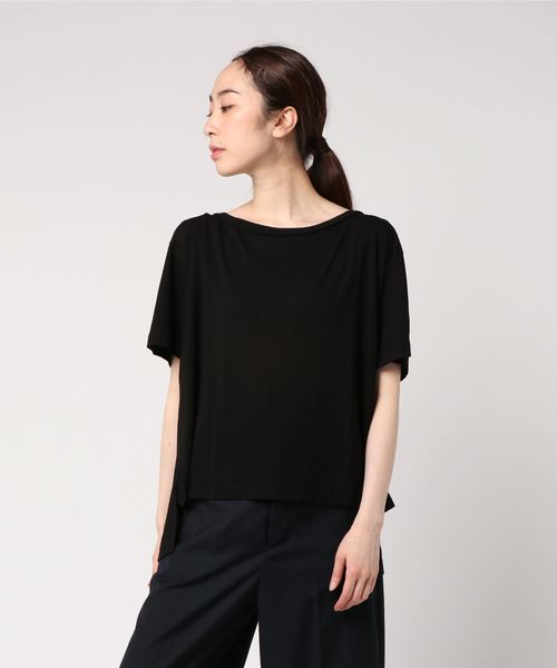 Deuxieme Classe（ドゥーズィエムクラス）の「◇CALUX MODAL Tシャツ（Tシャツ/カットソー・レディース・ホワイト/ブラック/カーキ・FREE）」の4枚目の写真