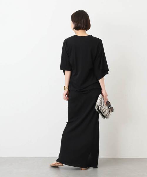 Deuxieme Classe（ドゥーズィエムクラス）の「◇CALUX MODAL Tシャツ（Tシャツ/カットソー・レディース・ホワイト/ブラック/カーキ・FREE）」の8枚目の写真