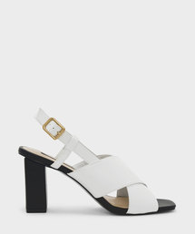 クリスクロススリングバックサンダル / CRISS CROSS SLINGBACK SANDALS