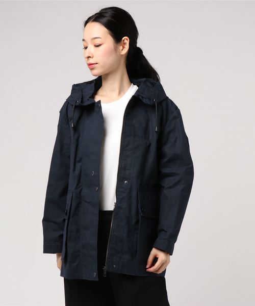 MHL.（エムエイチエル）の「WASHED WAXED COTTON（ブルゾン・レディース・ネイビー/ライトブラウン・1/2）」の9枚目の写真