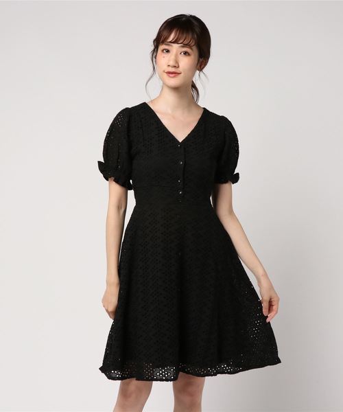 Archives アルシーヴ の レースパフスリーブワンピース ワンピース Wear