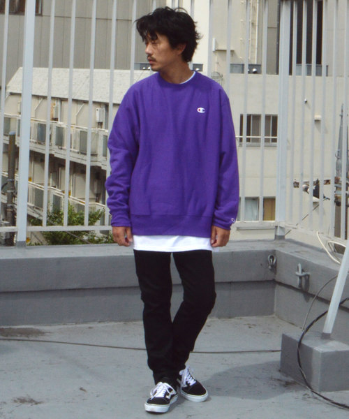 Champion（チャンピオン）の「【champion】GF70 REVERSE WEAVE CREW（スウェット・メンズ・ブラック/パープル/グレー/グリーン/レッド・M/L/XL/S）」の13枚目の写真