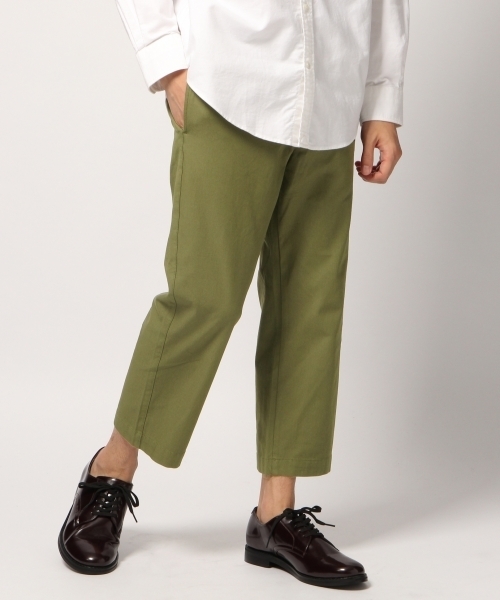 GLOBAL WORK（グローバルワーク）の「ストレッチチノクロップトパンツ/800251（その他パンツ・メンズ・カーキ/ネイビー/ベージュ系その他3・MEDIUM/LARGE/SMALL/X-LARGE）」の2枚目の写真