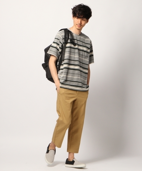 GLOBAL WORK（グローバルワーク）の「ストレッチチノクロップトパンツ/800251（その他パンツ・メンズ・カーキ/ネイビー/ベージュ系その他3・MEDIUM/LARGE/SMALL/X-LARGE）」の4枚目の写真