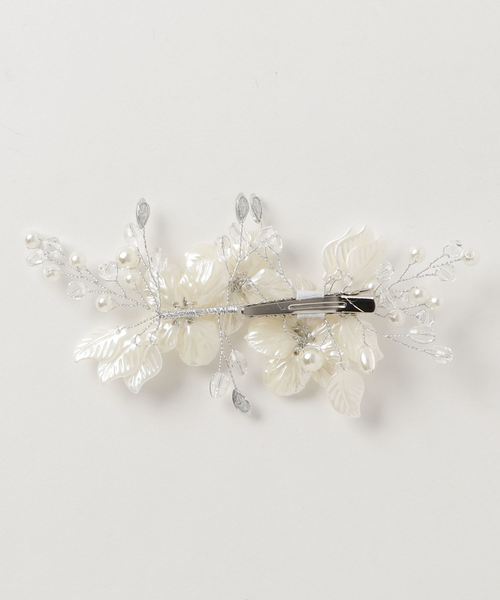 Cupid Heart(キューピッドハート)の「【Cupid Heart】結婚式アクセサリー ブーケクリップ髪飾り(バレッタ/ヘアクリップ・レディース・シルバー・MEDIUM)」の2枚目の写真