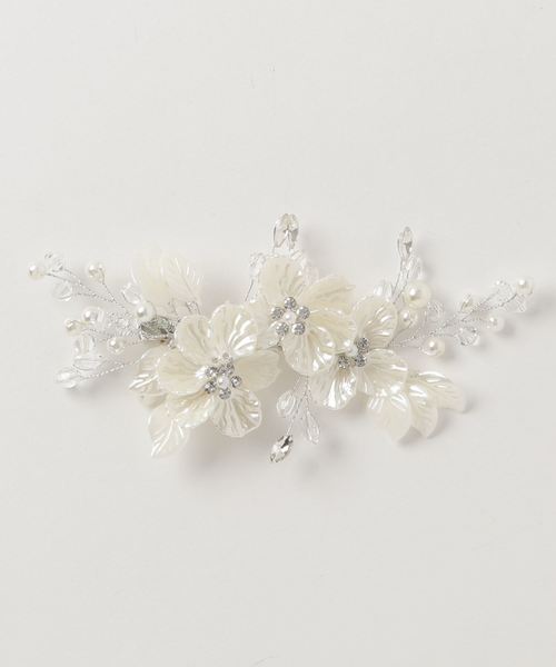 Cupid Heart(キューピッドハート)の「【Cupid Heart】結婚式アクセサリー ブーケクリップ髪飾り(バレッタ/ヘアクリップ・レディース・シルバー・MEDIUM)」の5枚目の写真