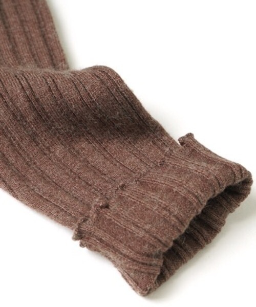 flower（フラワー）の「レディリブニット（Tシャツ/カットソー・レディース・ブラック/ブラウン/アイボリー・FREE）」の18枚目の写真