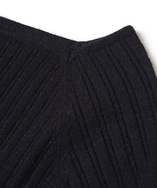 flower（フラワー）の「レディリブニット（Tシャツ/カットソー・レディース・ブラック/ブラウン/アイボリー・FREE）」の17枚目の写真