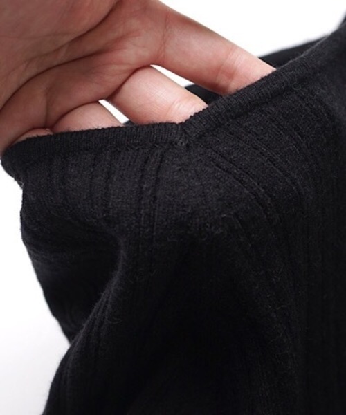 flower（フラワー）の「レディリブニット（Tシャツ/カットソー・レディース・ブラック/ブラウン/アイボリー・FREE）」の16枚目の写真