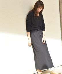 rps | 裏毛ブラウジングロングワンピース(ワンピース)