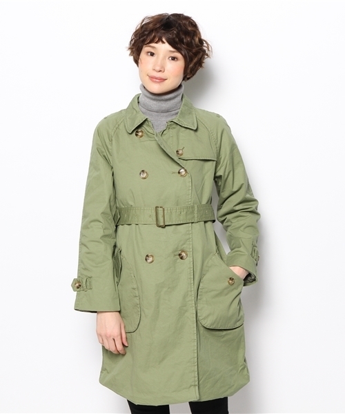 coen（コーエン）の「トレンチコート（トレンチコート・レディース・オリーブ/ベージュ・LARGE/MEDIUM）」の2枚目の写真