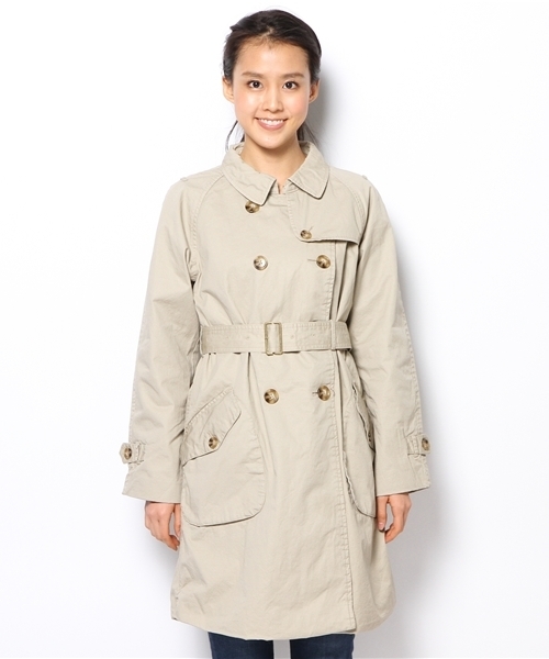 coen（コーエン）の「トレンチコート（トレンチコート・レディース・オリーブ/ベージュ・LARGE/MEDIUM）」の10枚目の写真