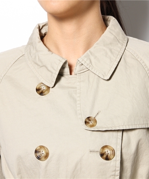 coen（コーエン）の「トレンチコート（トレンチコート・レディース・オリーブ/ベージュ・LARGE/MEDIUM）」の3枚目の写真