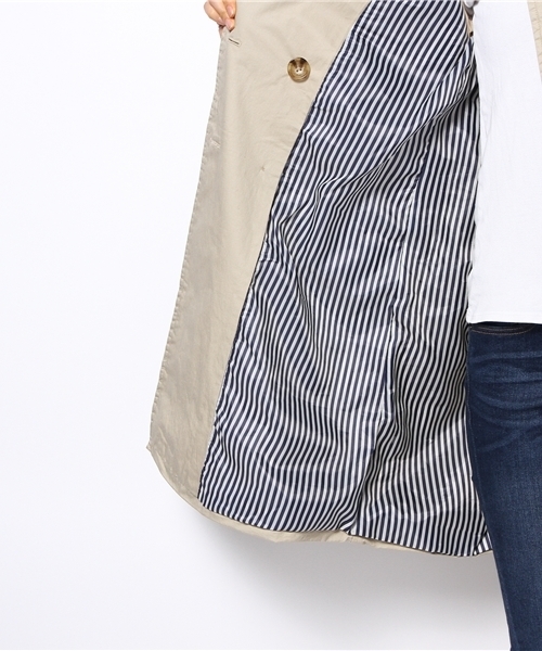 coen（コーエン）の「トレンチコート（トレンチコート・レディース・オリーブ/ベージュ・LARGE/MEDIUM）」の8枚目の写真