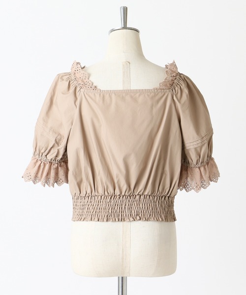 one after another NICE CLAUP（ワンアフターアナザーナイスクラップ）の「前開きフリルレース付きブラウス（シャツ/ブラウス・レディース・オフホワイト/テラコッタ/ブラウン系その他/ベージュ・FREE）」の19枚目の写真