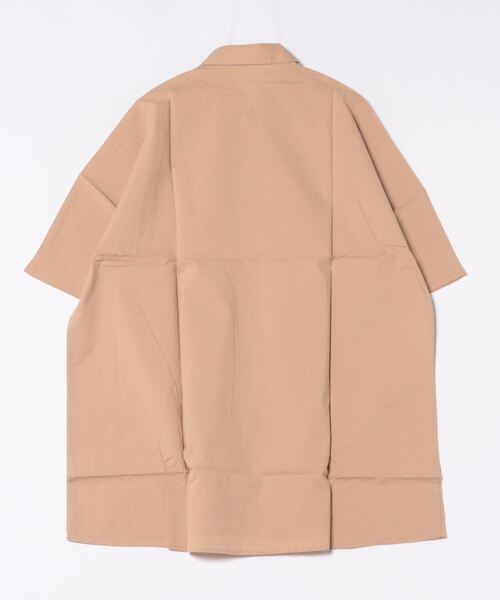 GGD SELECT(ジージーディー セレクト)の「GGD SELECT / ドロップショルダー 5分袖ロングシャツ(シャツ/ブラウス・メンズ・ホワイト/ブラック/ネイビー/カーキ/イエロー・MEDIUM/LARGE)」の7枚目の写真