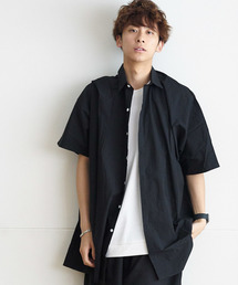 GGD SELECT / ドロップショルダー 5分袖ロングシャツ