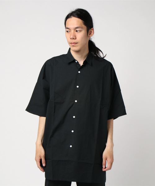 GGD SELECT(ジージーディー セレクト)の「GGD SELECT / ドロップショルダー 5分袖ロングシャツ(シャツ/ブラウス・メンズ・ホワイト/ブラック/ネイビー/カーキ/イエロー・MEDIUM/LARGE)」の12枚目の写真
