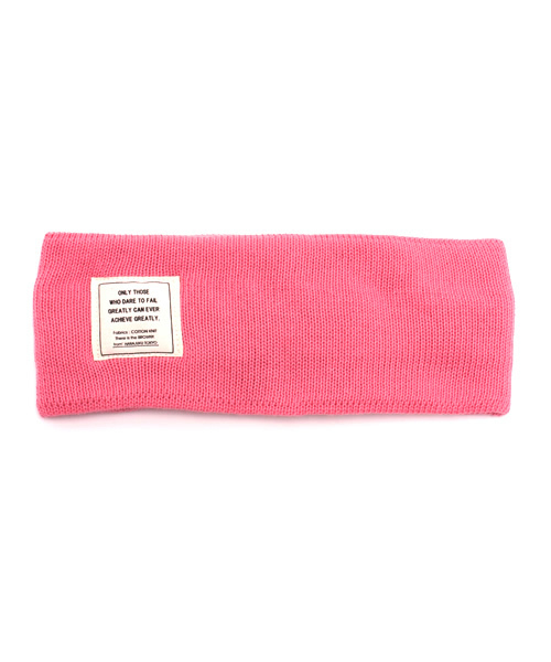 WEGO(ウィゴー)の「WEGO/コットンカラーヘアバンド(ヘアバンド・メンズ・ブラック/杢グレー/ネイビー/マスタード/レッド/オフホワイト/ブルー/ピンク/グリーン・FREE)」の1枚目の写真