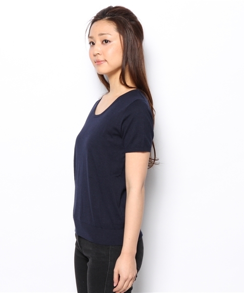 BEAMS LIGHTS Women's(ビームスライツ ウィメンズ)の「BEAMS LIGHTS / ウォッシャブル ハーフスリーブプルオーバー(ニット/セーター・レディース・オフホワイト/イエロー/ミント/ネイビー・ONE SIZE)」の9枚目の写真