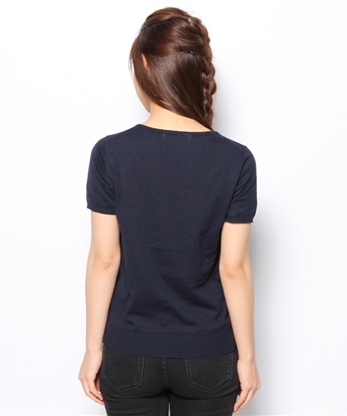 BEAMS LIGHTS Women's(ビームスライツ ウィメンズ)の「BEAMS LIGHTS / ウォッシャブル ハーフスリーブプルオーバー(ニット/セーター・レディース・オフホワイト/イエロー/ミント/ネイビー・ONE SIZE)」の8枚目の写真