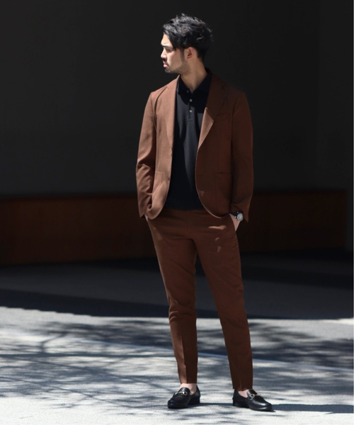 EDIFICE（エディフィス）の「FUNCTION MOBILE ポリエステル/リヨセル パンツ（その他パンツ・メンズ・ブラウン/ネイビー/ベージュ/ブルー系その他・46/44/48/50）」の5枚目の写真