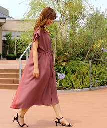 n'ee-ne | バックプリーツガウンワンピース(ワンピース)