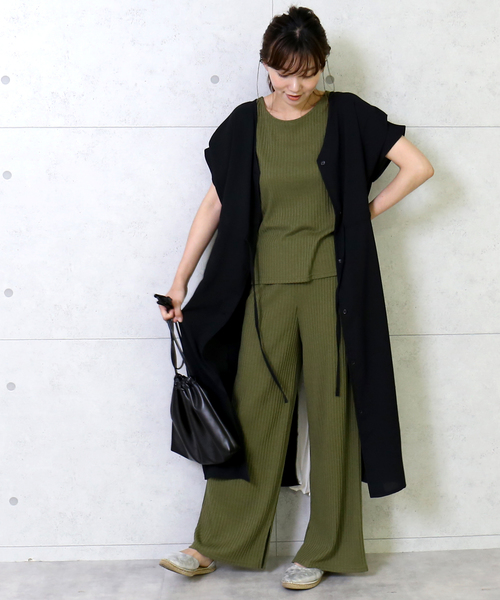 n'ee-ne（ネーネ）の「バックプリーツガウンワンピース（ワンピース・レディース・ブラック/モカ/グレイッシュベージュ/サンドベージュ・FREE）」の9枚目の写真