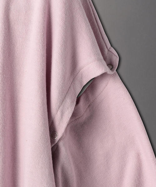 6(ROKU) DOT BUTTON SLEEVE PULLOVER カットソー 6（ロク）の「＜6(ROKU)＞DOT BUTTON SLEEVE PULLOVER