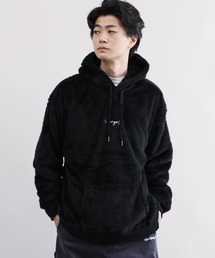 KANGOL / カンゴール 別注 コラボ オーバーサイズ ボア フリース プルオーバー パーカー