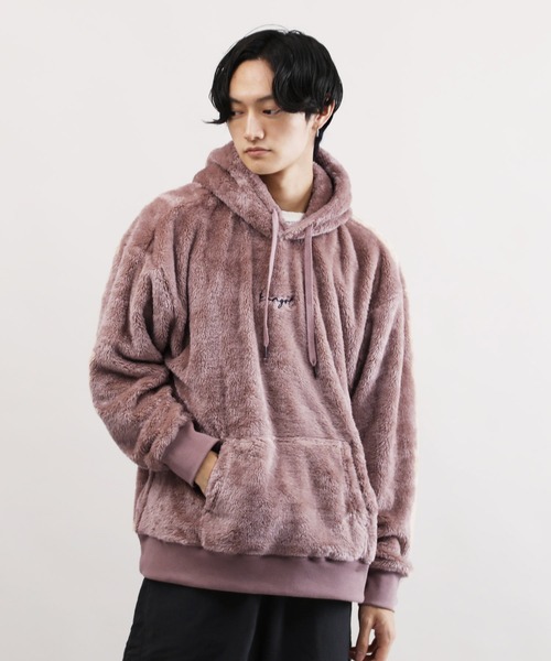 KANGOL（カンゴール）の「KANGOL / カンゴール 別注 コラボ オーバーサイズ  ボア フリース プルオーバー パーカー（パーカー・メンズ・ブラック/ベージュ/オフホワイト/ネイビー/ブラウン/グレイッシュベージュ/モカ/グレー系その他/ブラック系その他/ブラウン系その他/ベージュ系その他/ホワイト系その他/グレー系その他2/グレー系その他3・SMALL/MEDIUM/LARGE/X-LARGE）」の11枚目の写真