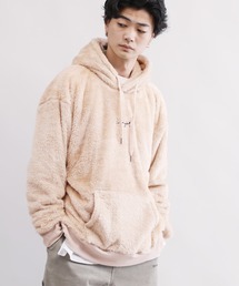 KANGOL / カンゴール 別注 コラボ オーバーサイズ ボア フリース プルオーバー パーカー